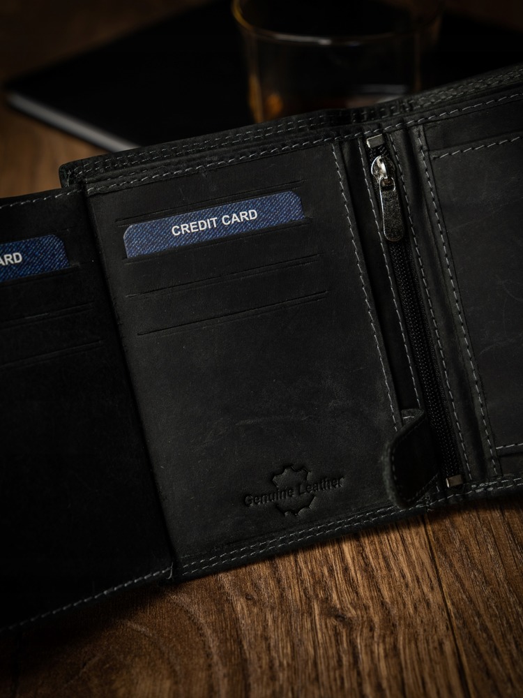 Гаманець чоловічий Buffalo Wild N4L-B-MHU BLACK Гаманець чоловічий Buffalo Wild N4L-B-MHU BLACK